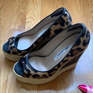 Brian Atwood pony hair wedge